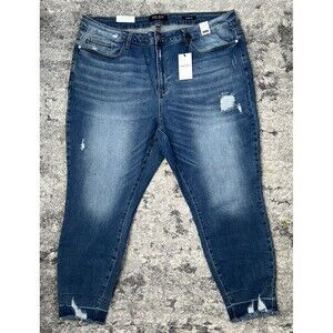 Judy Blue Medium Wash Skinny Fit High Waist Denim Jeans Plus Size 24W NWT